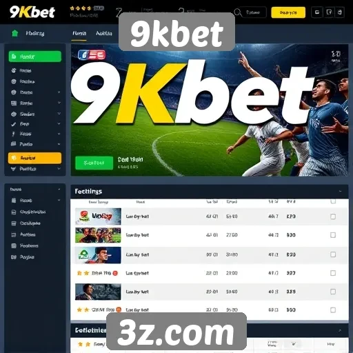 Plataforma 9kbet se destaca pela interface amigável