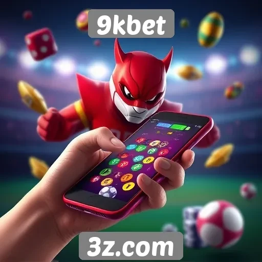 Mobile gaming no 9kbet em foco
